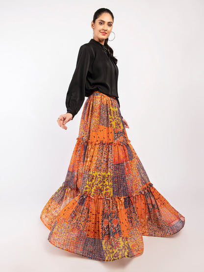 Limelight - Printed Chiffon Skirt