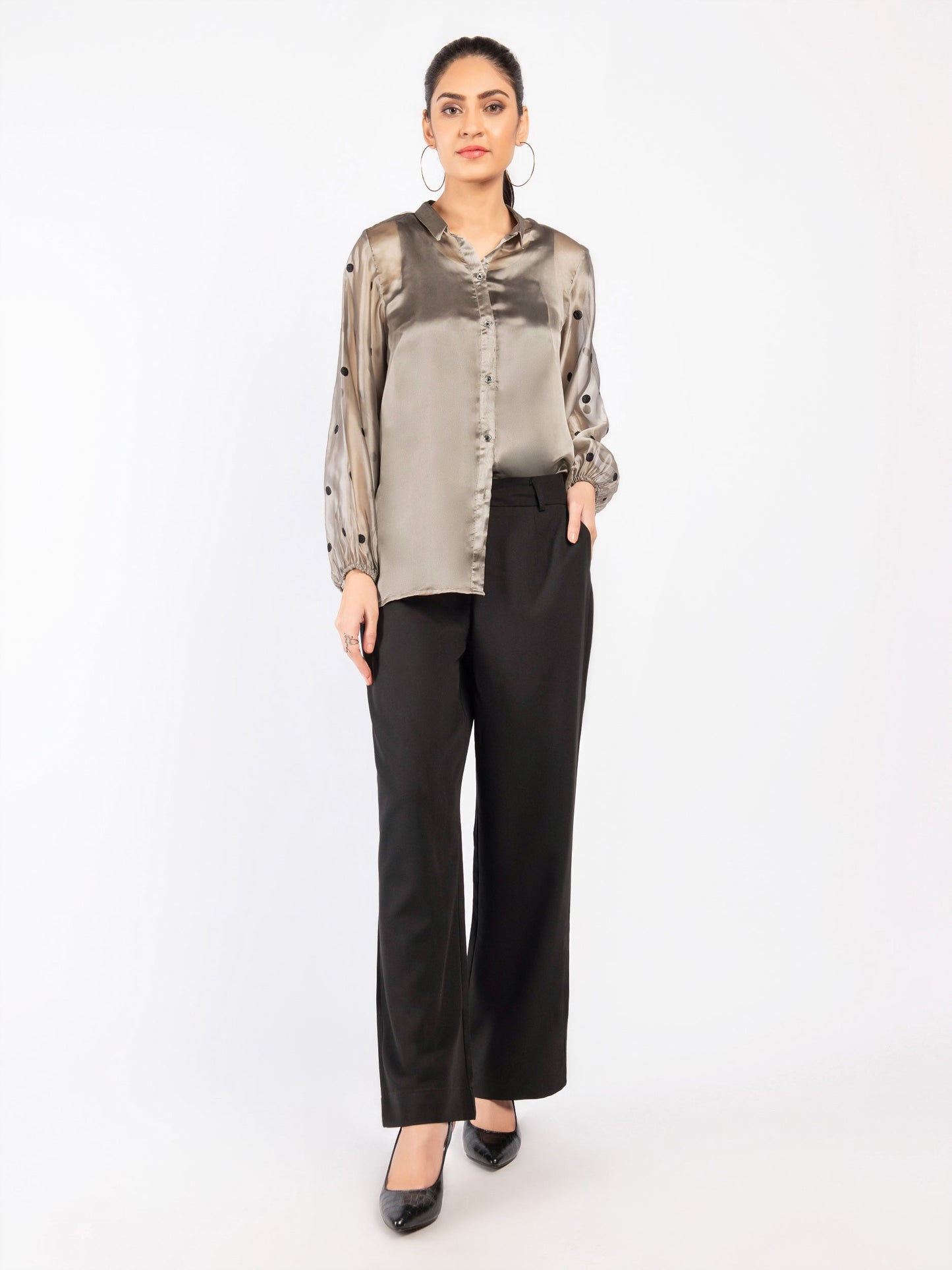 Limelight - Embroidered Organza Top