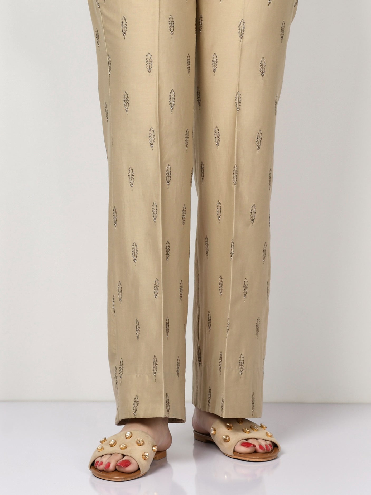 Limelight - Embroidered Winter Cotton Pants