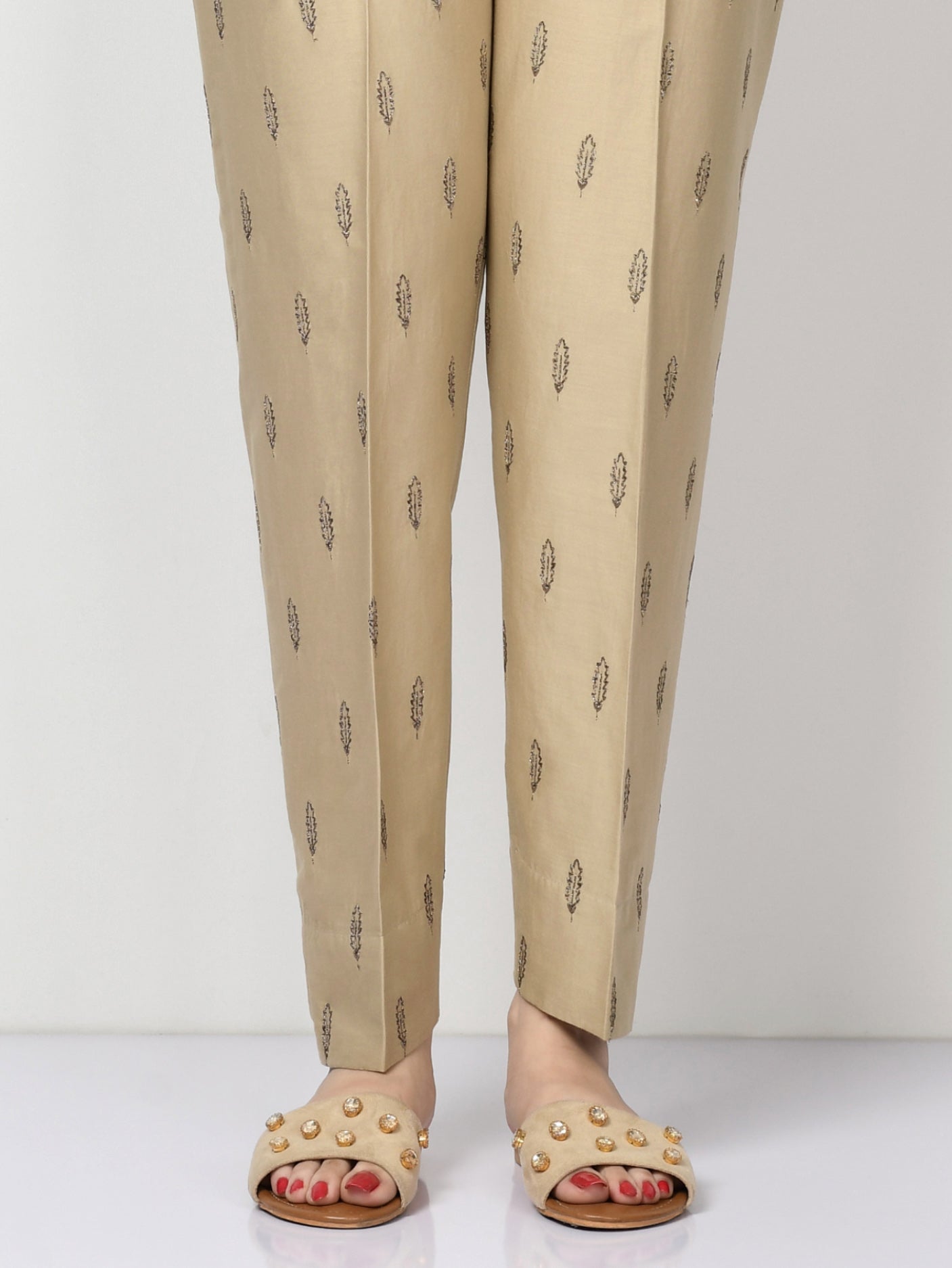 Limelight - Embroidered Winter Cotton Trouser