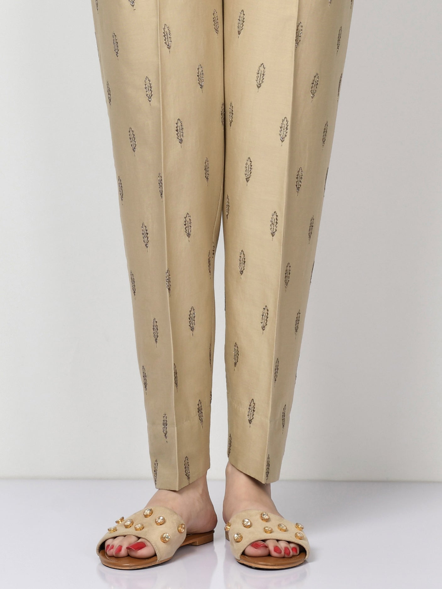 Limelight - Embroidered Winter Cotton Trouser