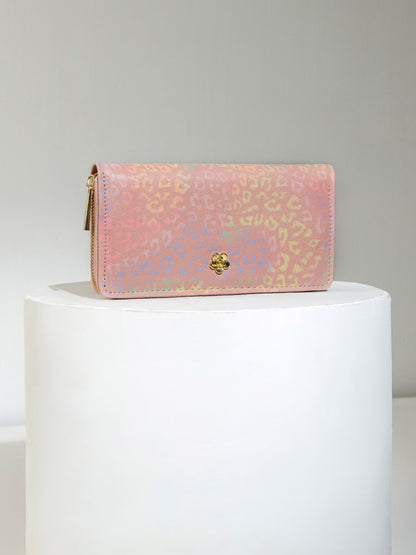 Limelight - Metallic Floral Brooch Wallet