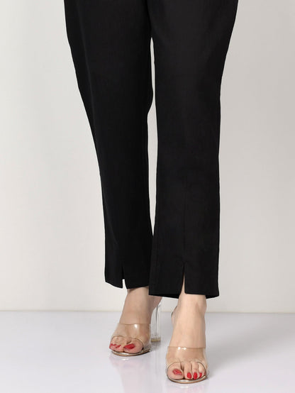 Limelight - Plain Cotton Trouser - Black