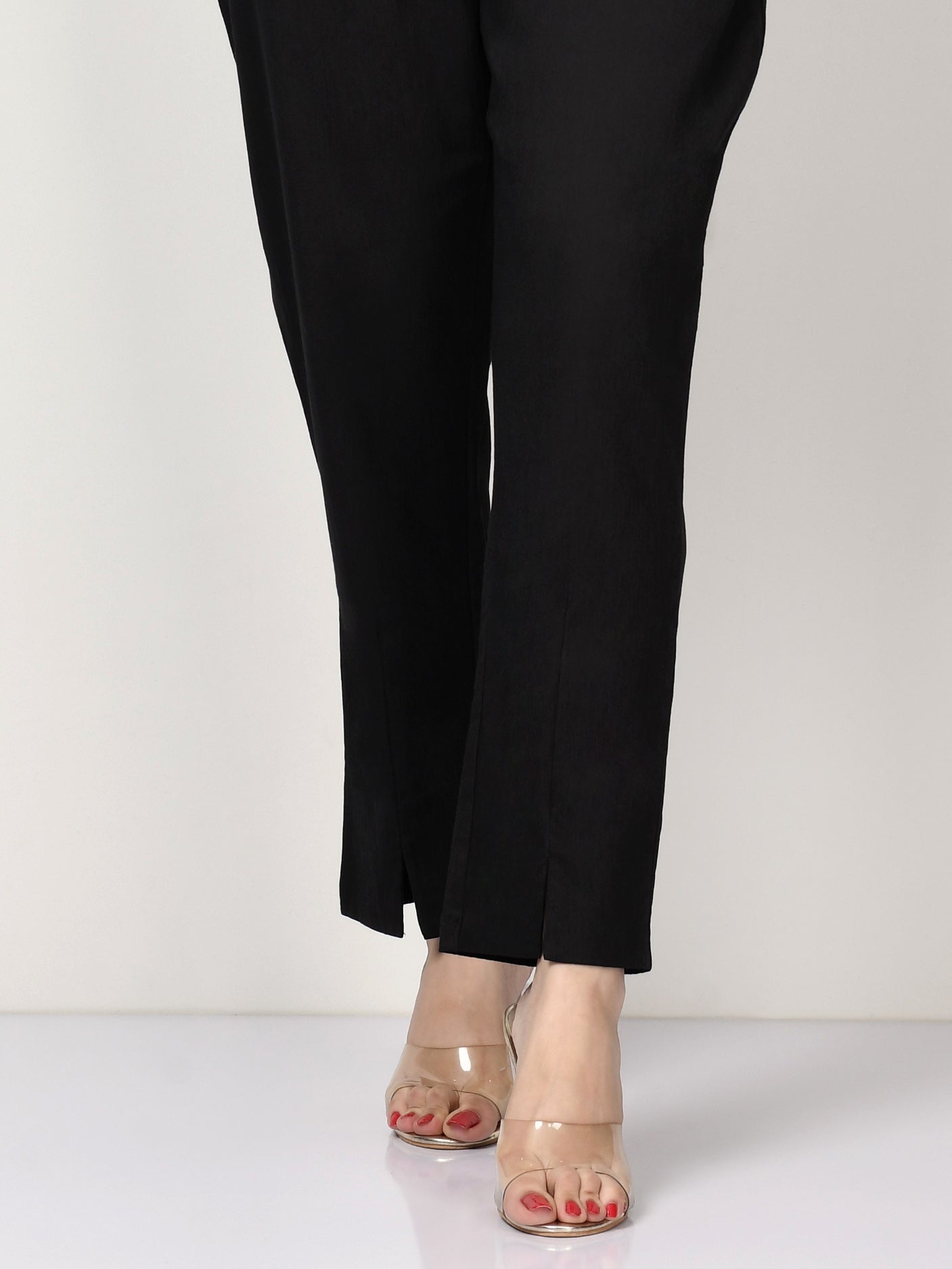 Limelight - Plain Cotton Trouser - Black