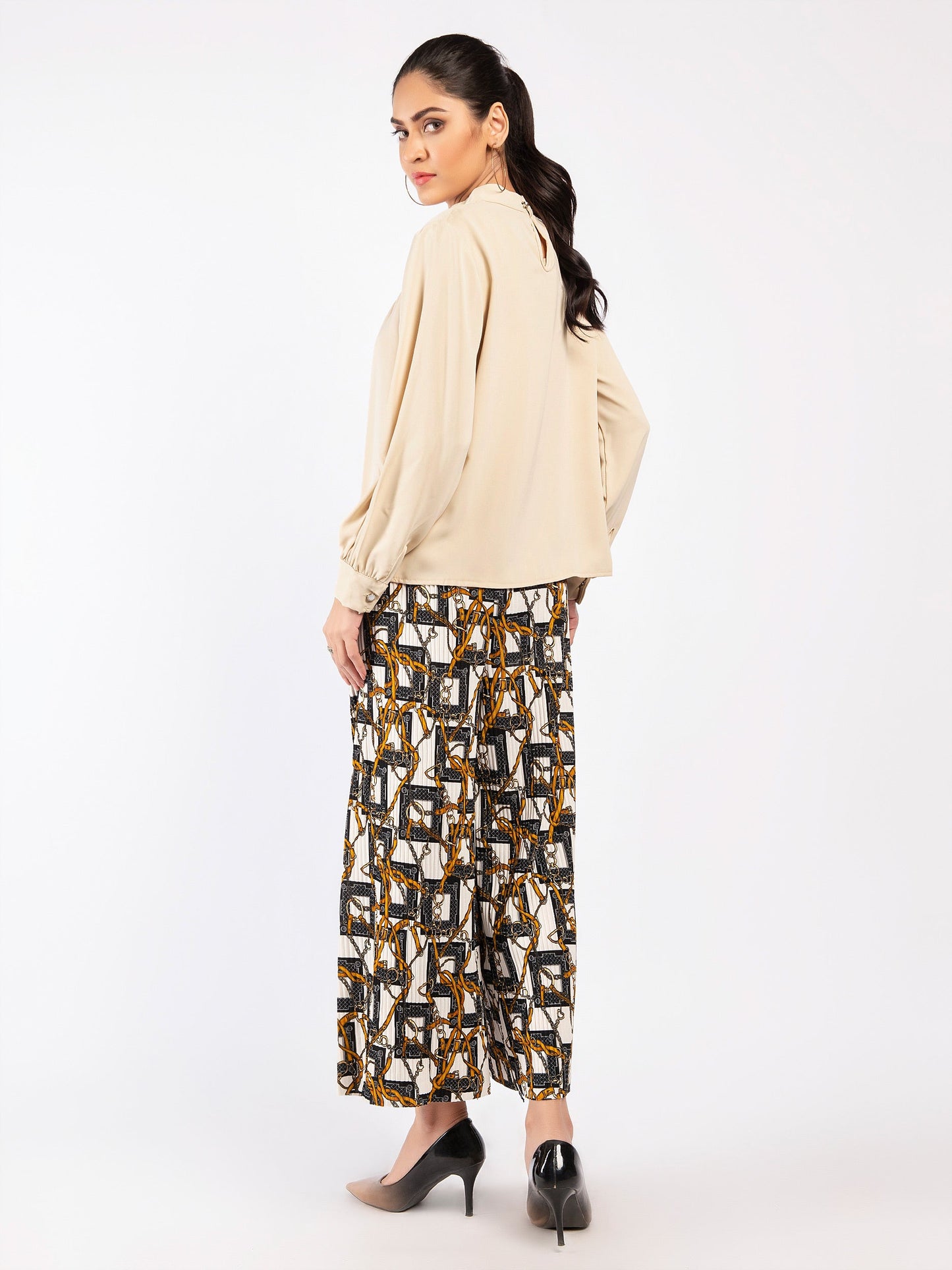 Limelight - Pleated Satin Top