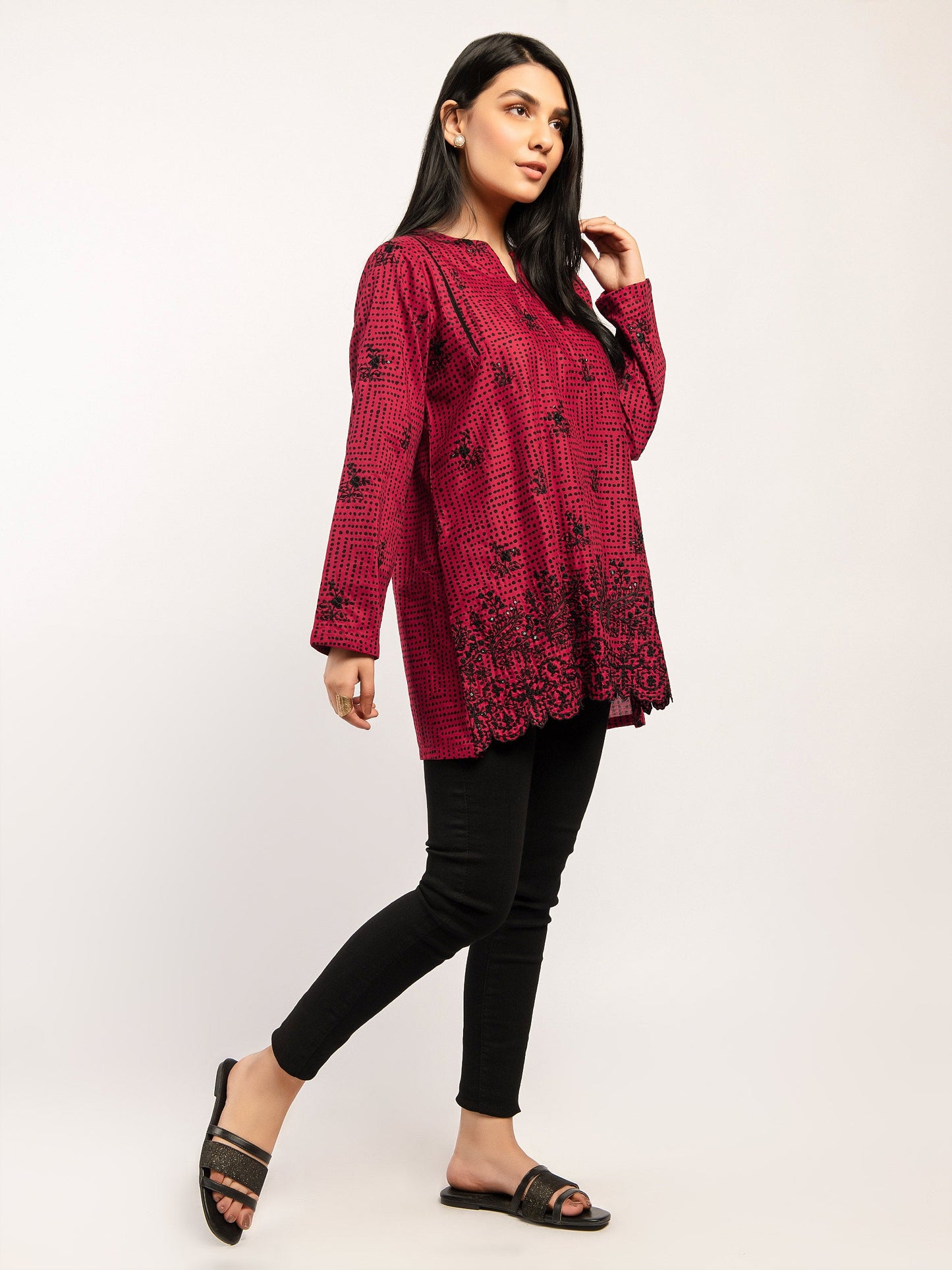 Limelight - Embroidered Top