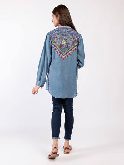 Limelight - Embroidered Top