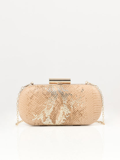 Limelight - Textured Oval Clutch