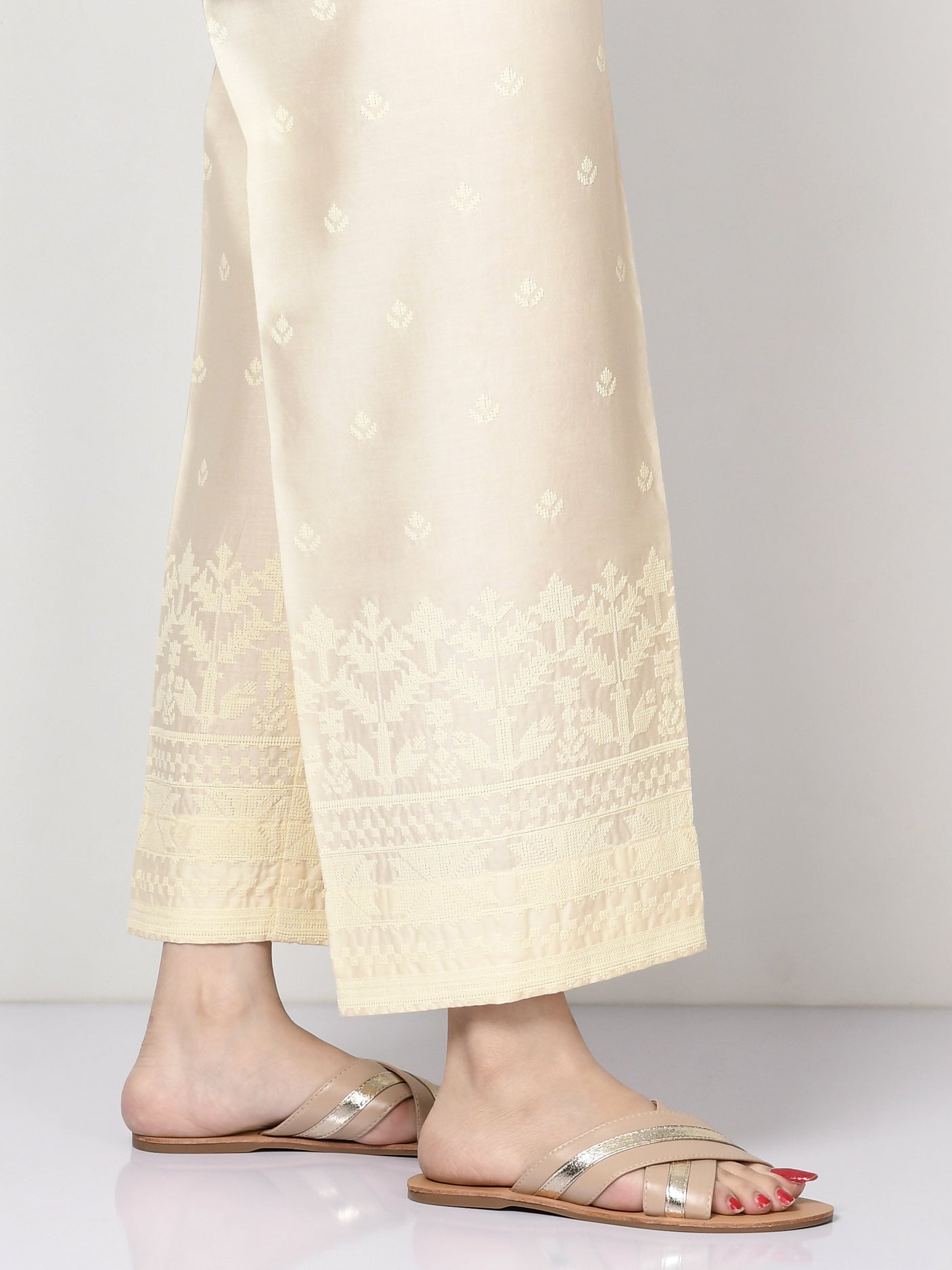 Limelight - Embroidered Winter Cotton Pants