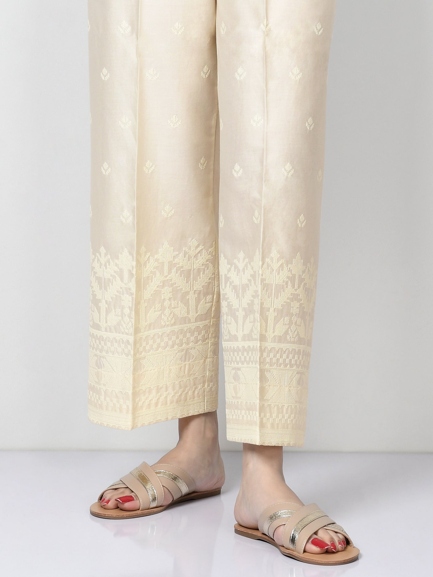 Limelight - Embroidered Winter Cotton Pants