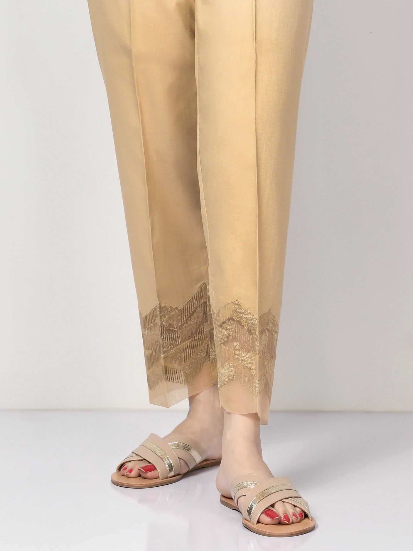 Limelight - Embroidered Crepe Trouser