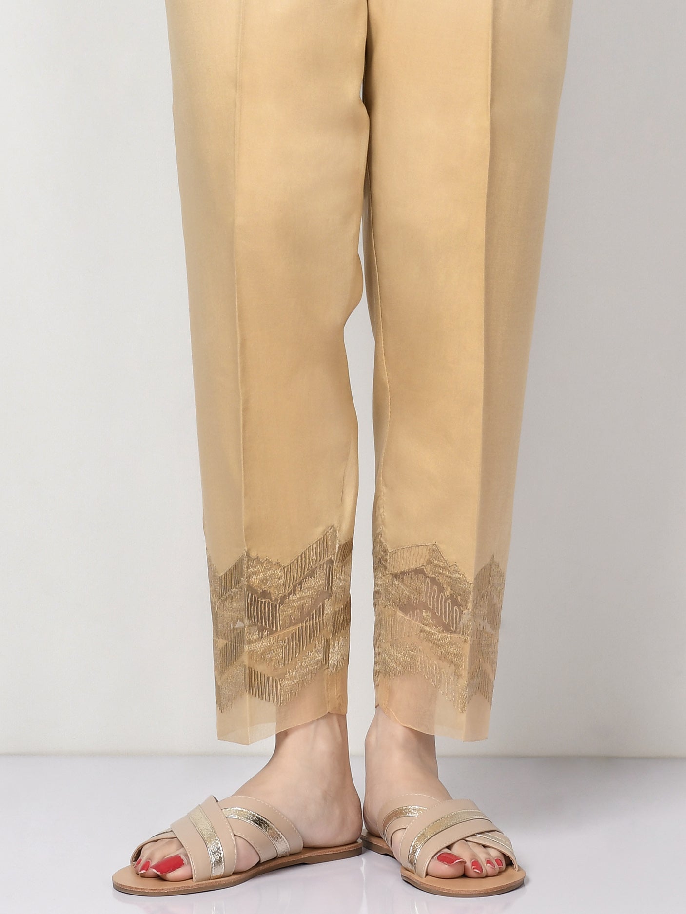 Limelight - Embroidered Crepe Trouser