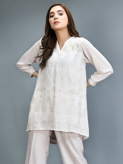 Limelight - Embroidered Chiffon Top