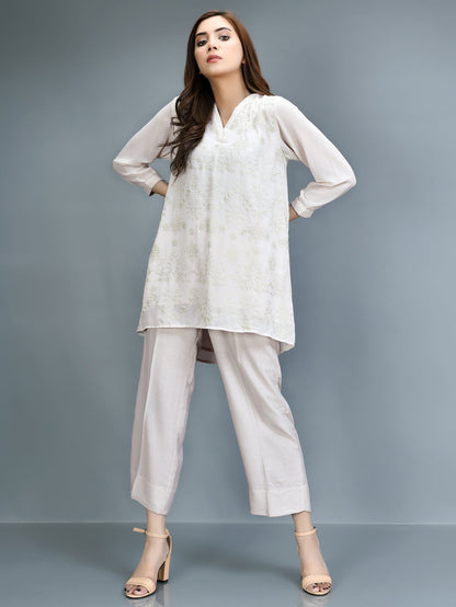 Limelight - Embroidered Chiffon Top