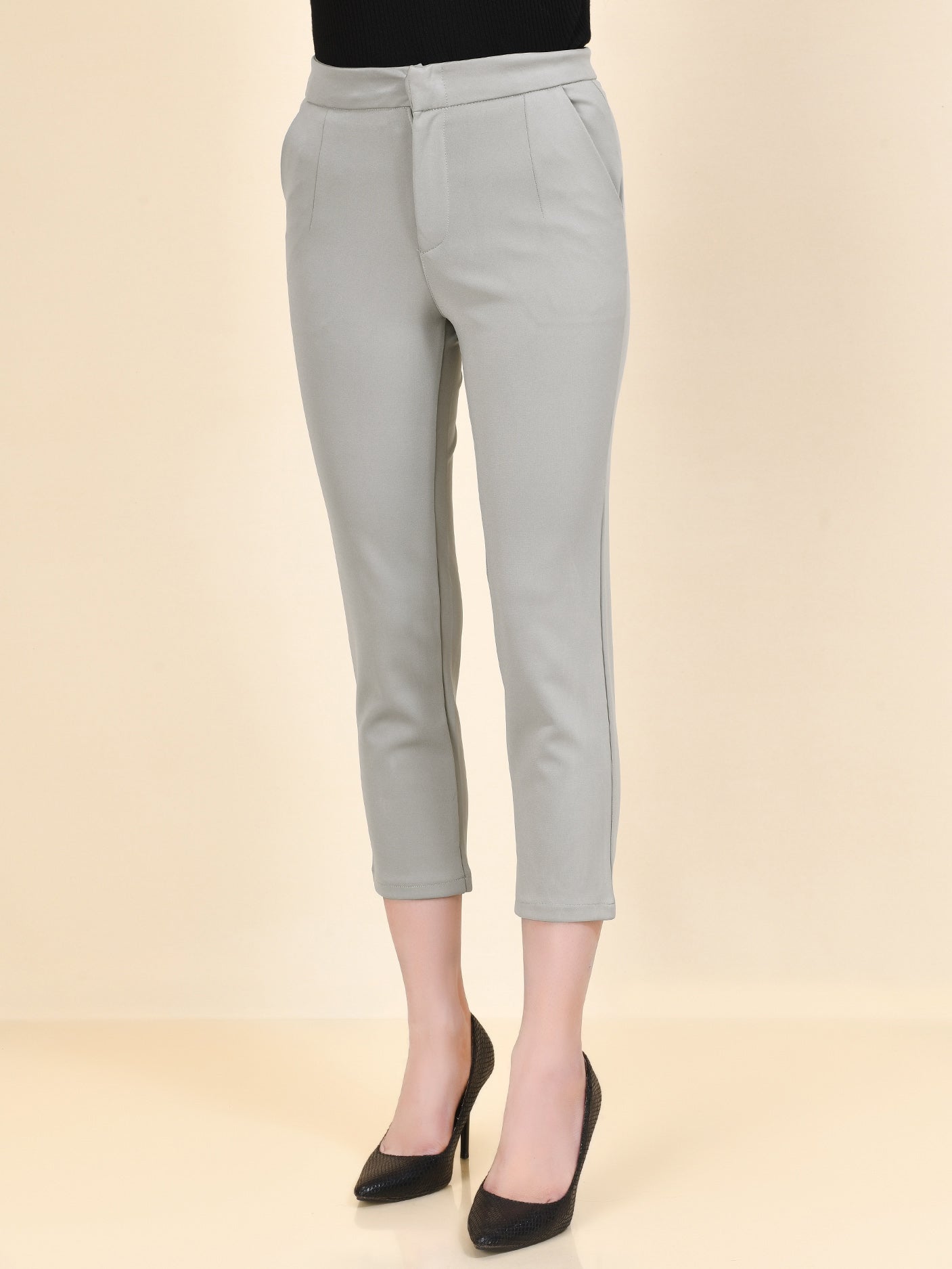 Limelight - Narrow Pants - Light Grey