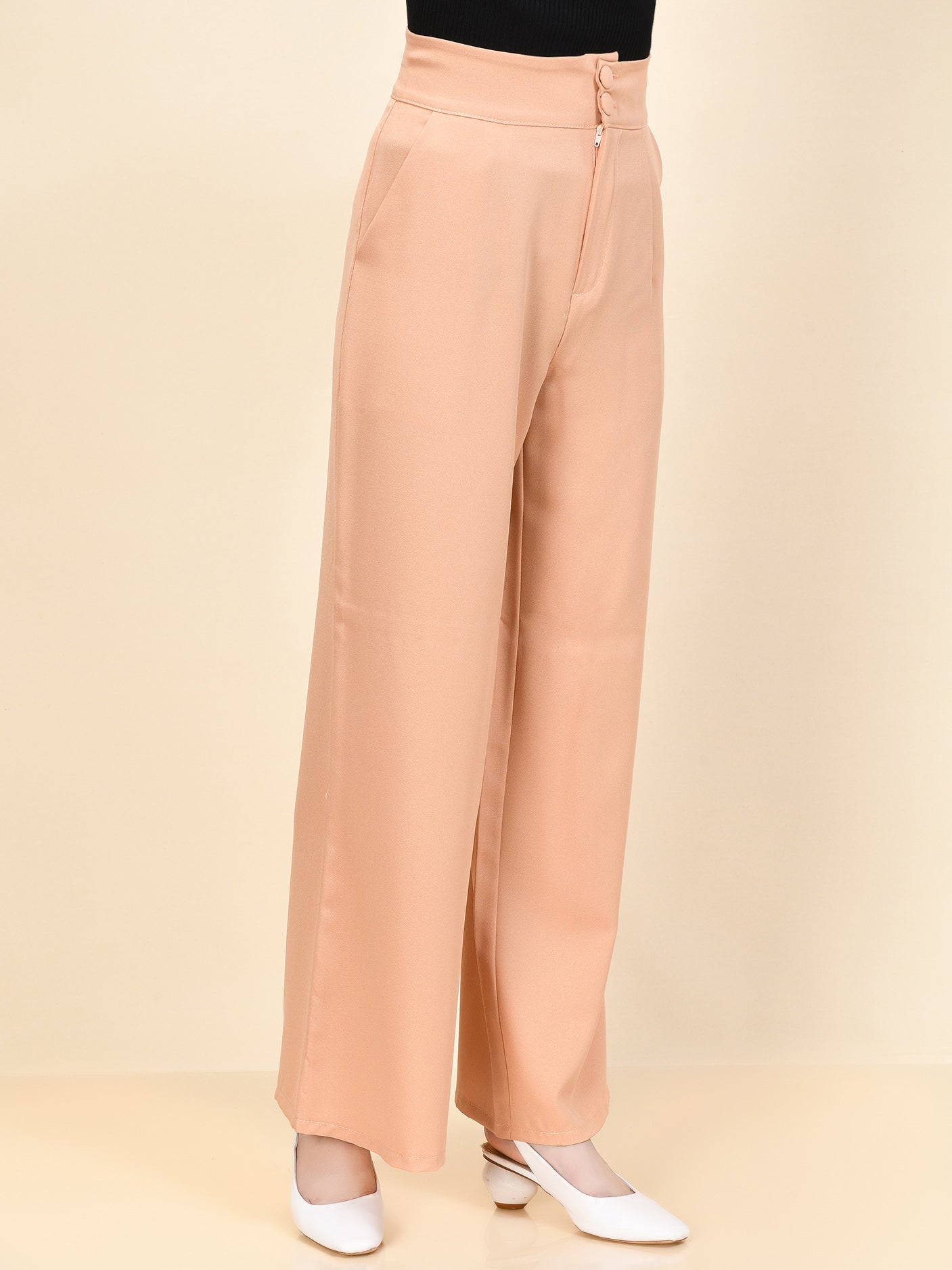 Limelight - Wide Grip Pants - Light Peach