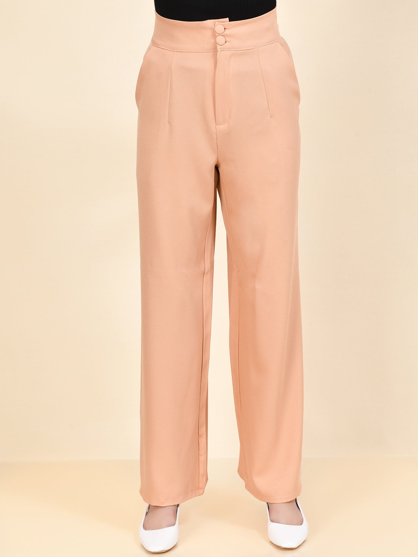 Limelight - Wide Grip Pants - Light Peach