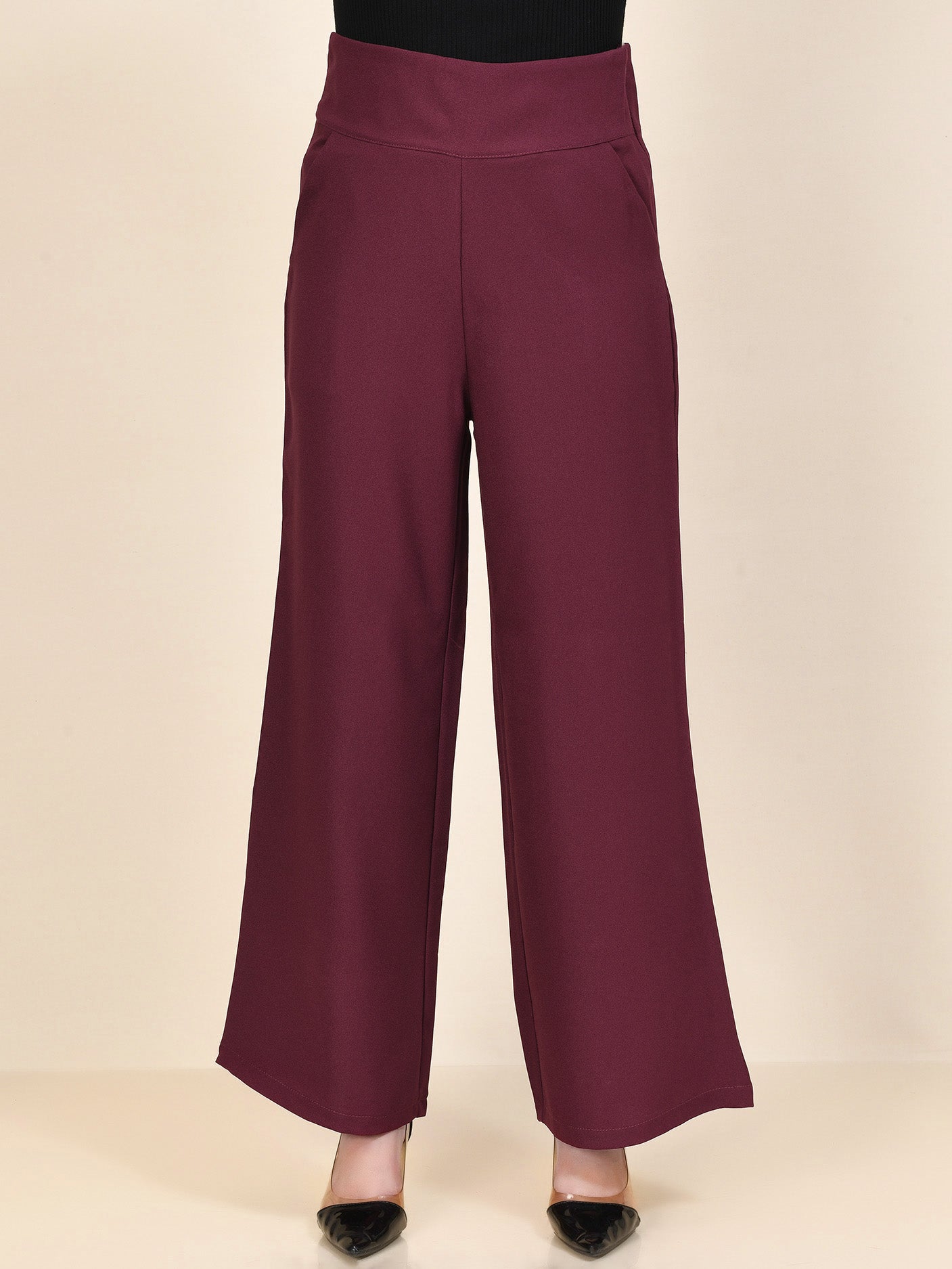 Limelight - Wide Grip Pants - Dark Maroon