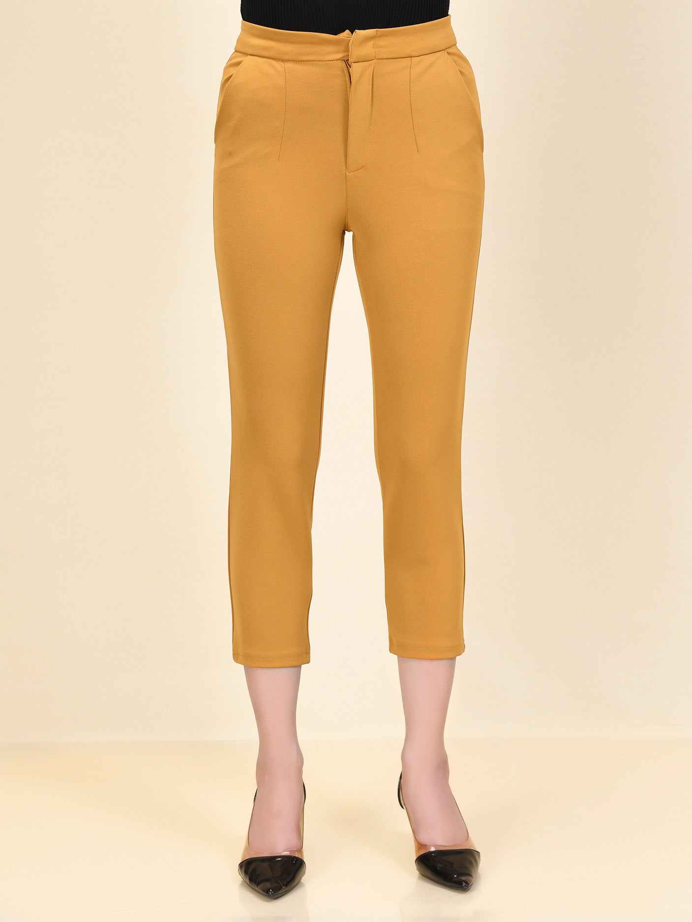 Limelight - Narrow Pants - Mustard