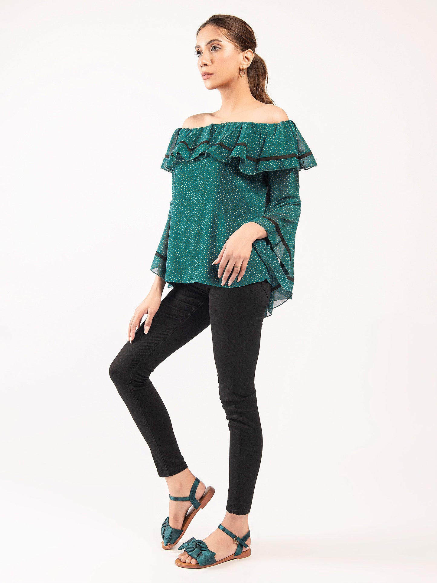 Limelight - Off Shoulder Grip Top