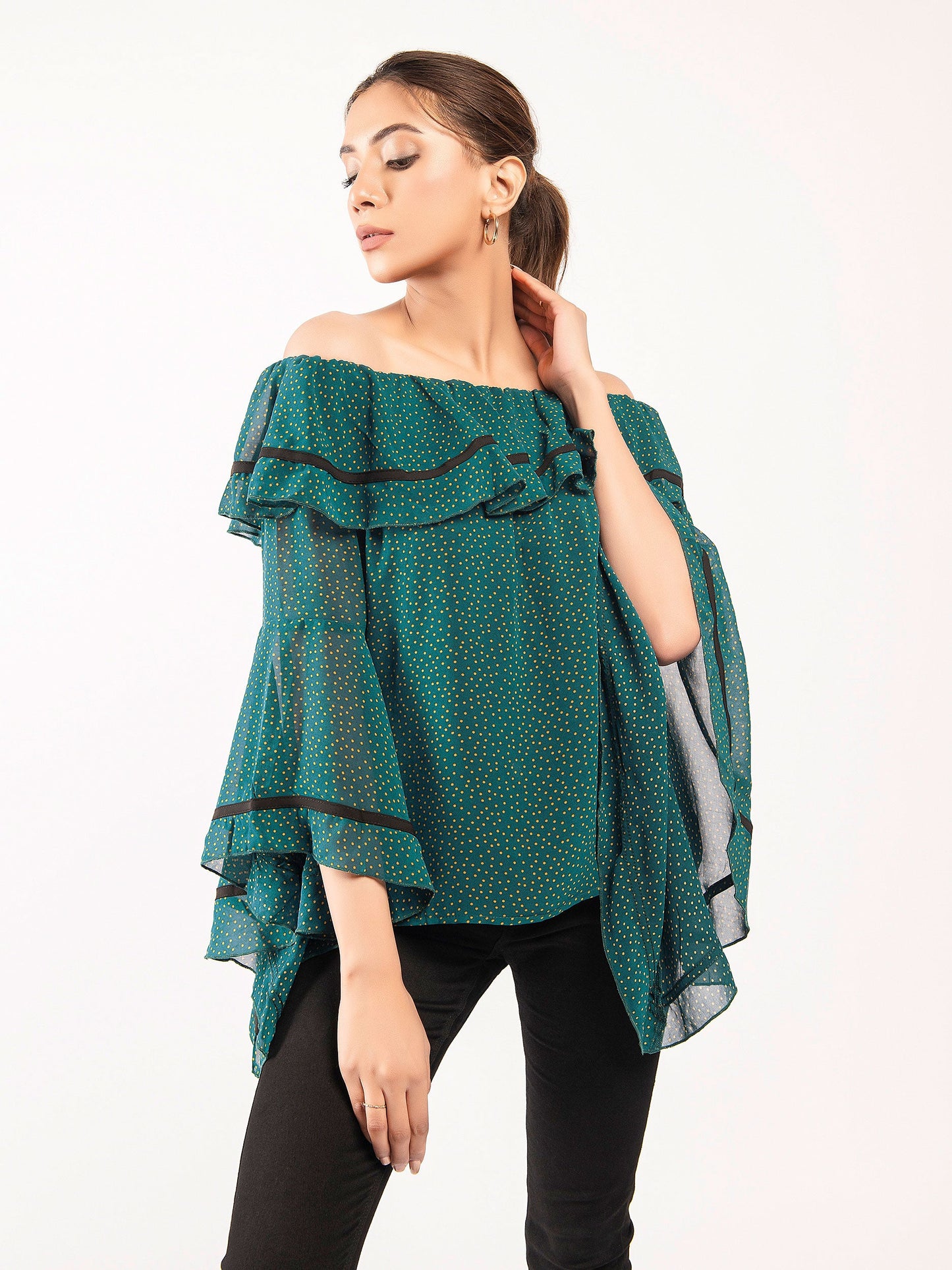 Limelight - Off Shoulder Grip Top