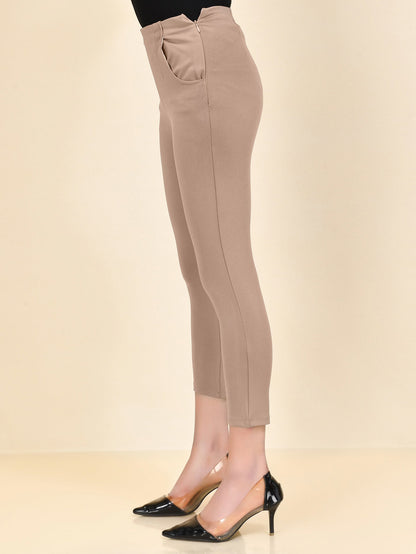 Limelight - Cropped Pants - Beige