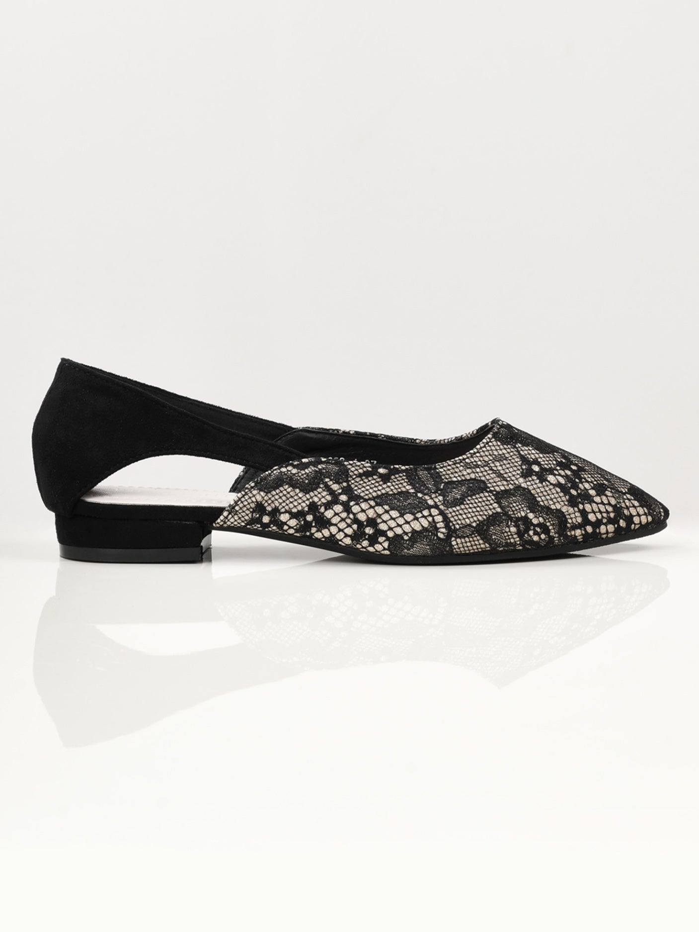 Limelight - Shimmer Net Shoes - Black