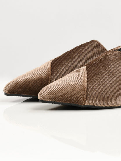 Limelight - Stripe Textured Shoes - Brown