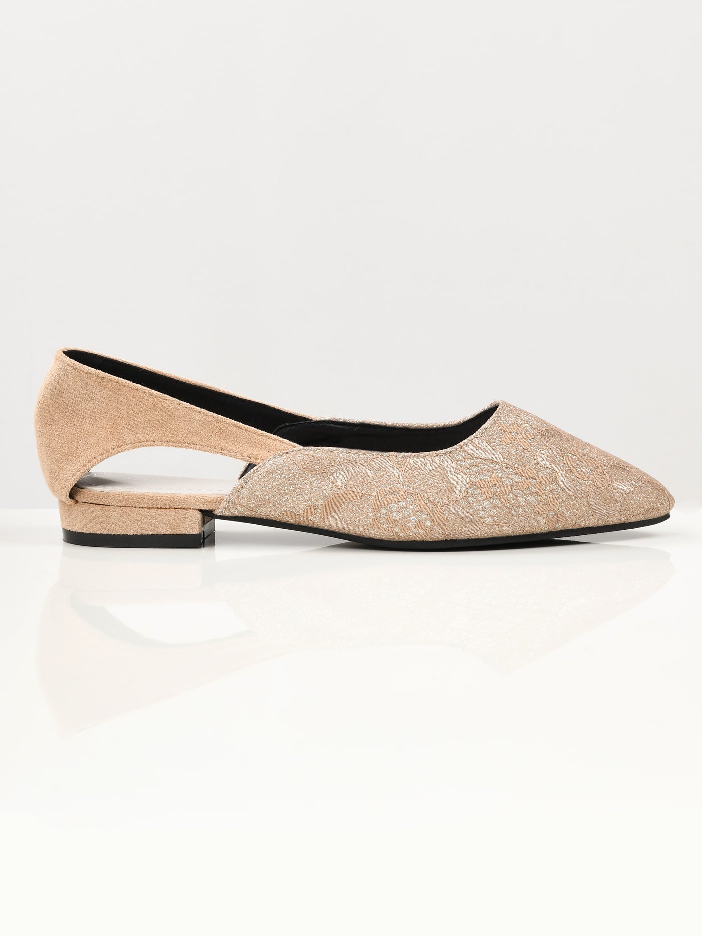 Limelight - Shimmer Net Shoes - Light Peach