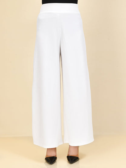 Limelight - Wide Legged Grip Pants - White