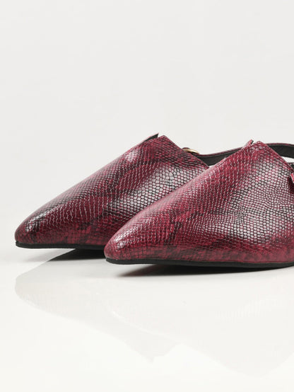 Limelight - Print Shoes - Maroon