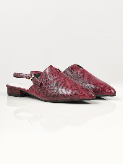 Limelight - Print Shoes - Maroon