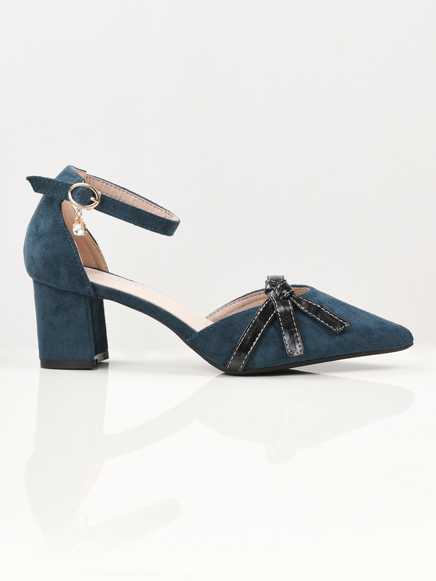 Limelight - Pointed Block Heels - Ferozi