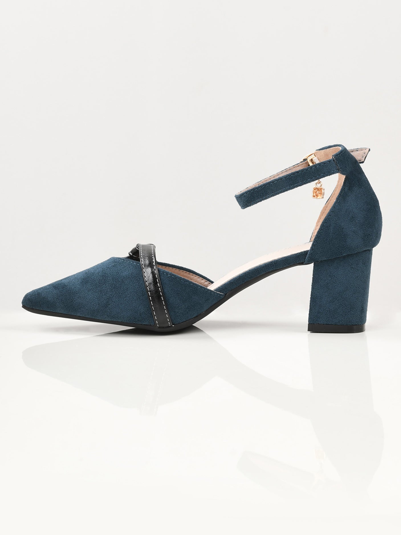 Limelight - Pointed Block Heels - Ferozi