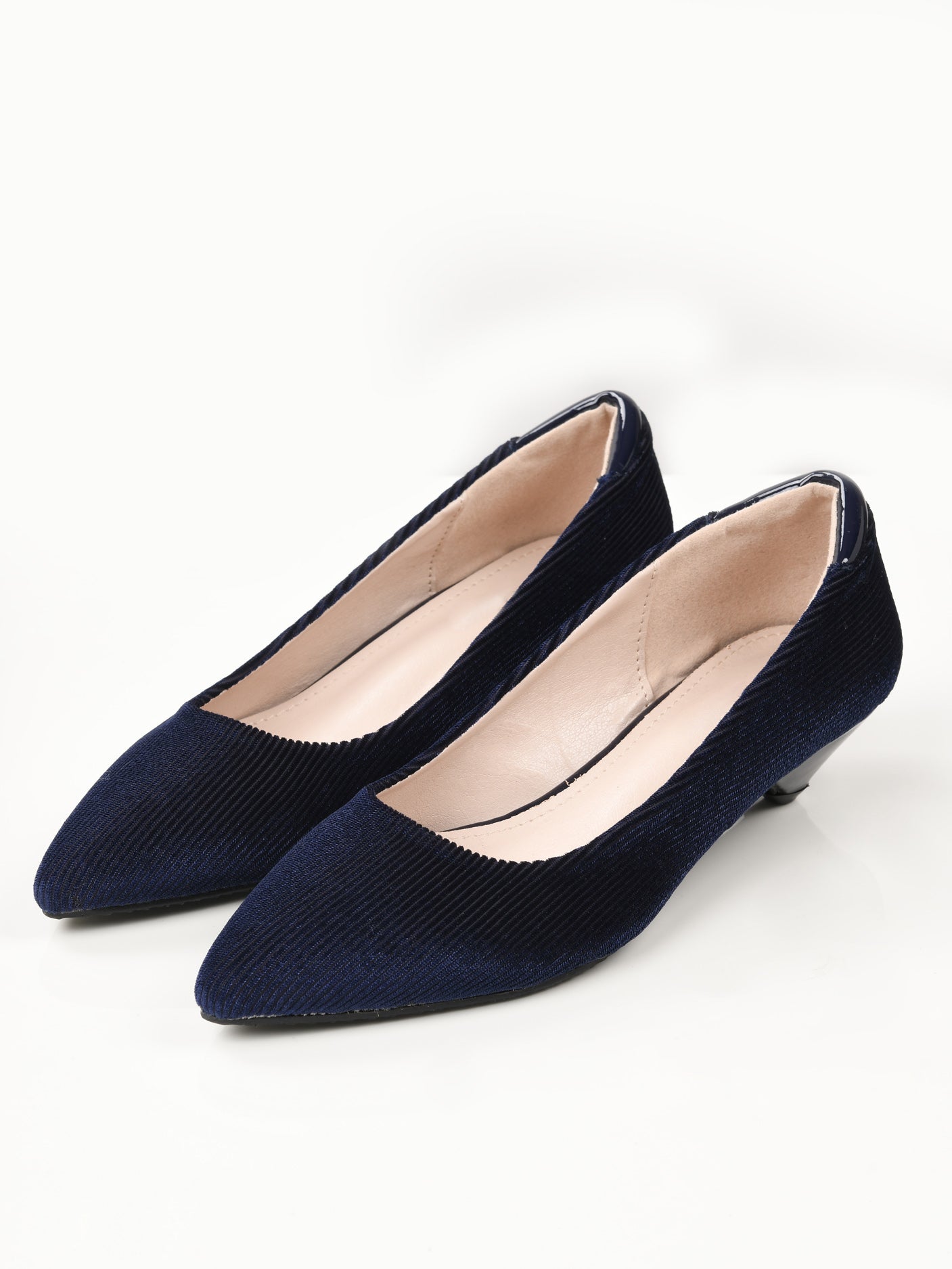 Limelight - Stripe Textured Heels - Blue