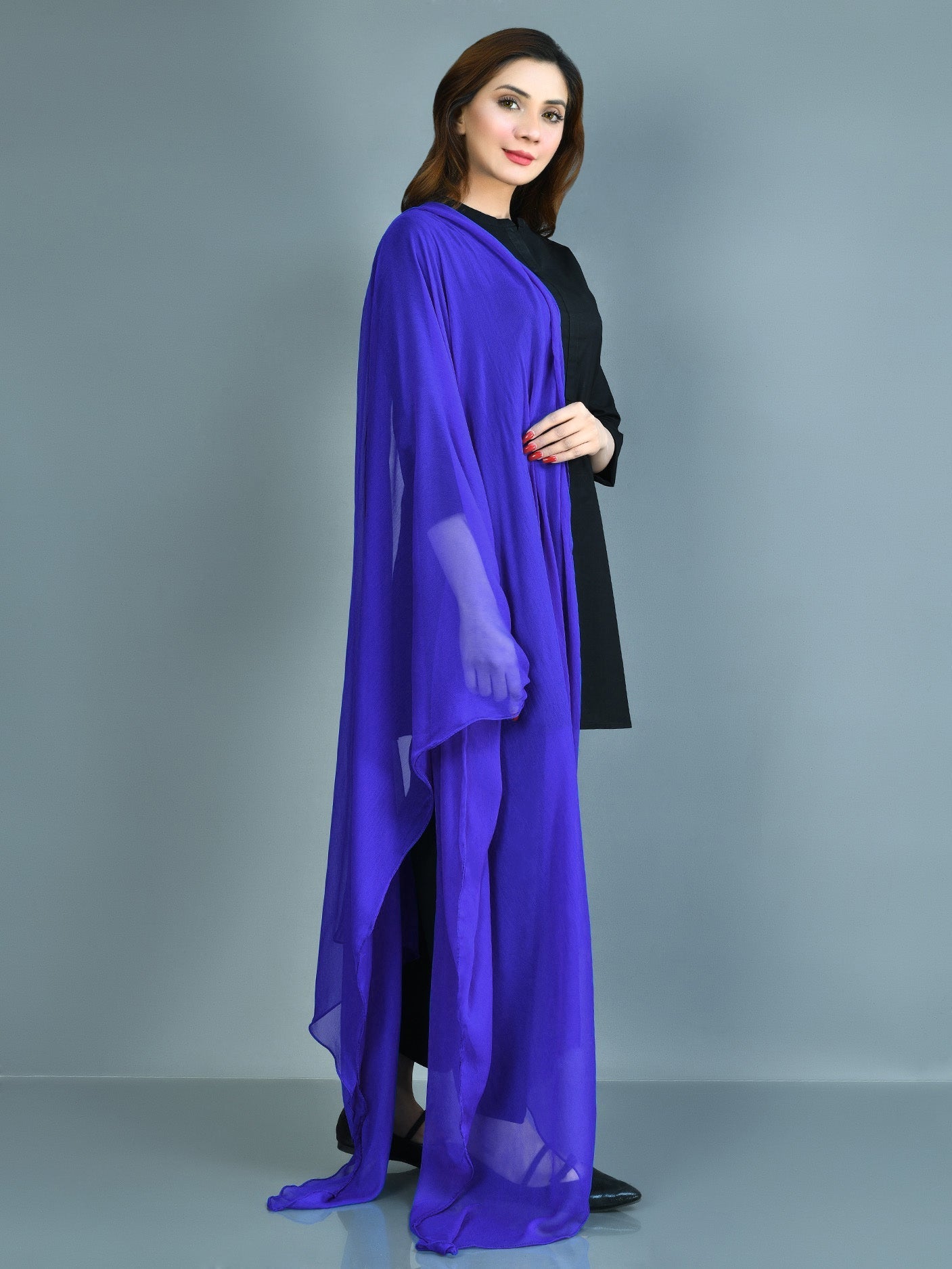 Limelight - Chiffon Dupatta - Royal Blue