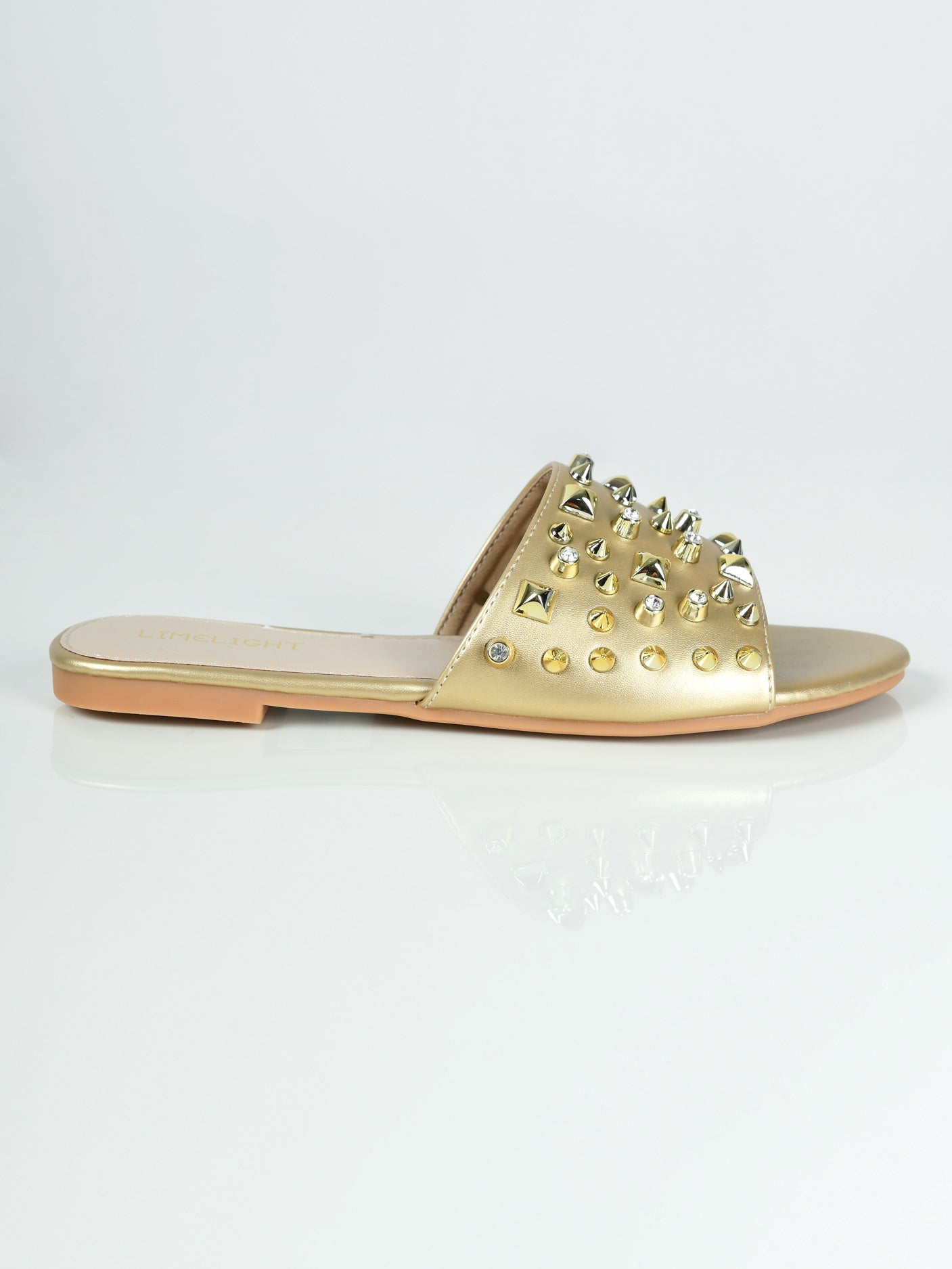 Limelight - Studded Slides - Golden