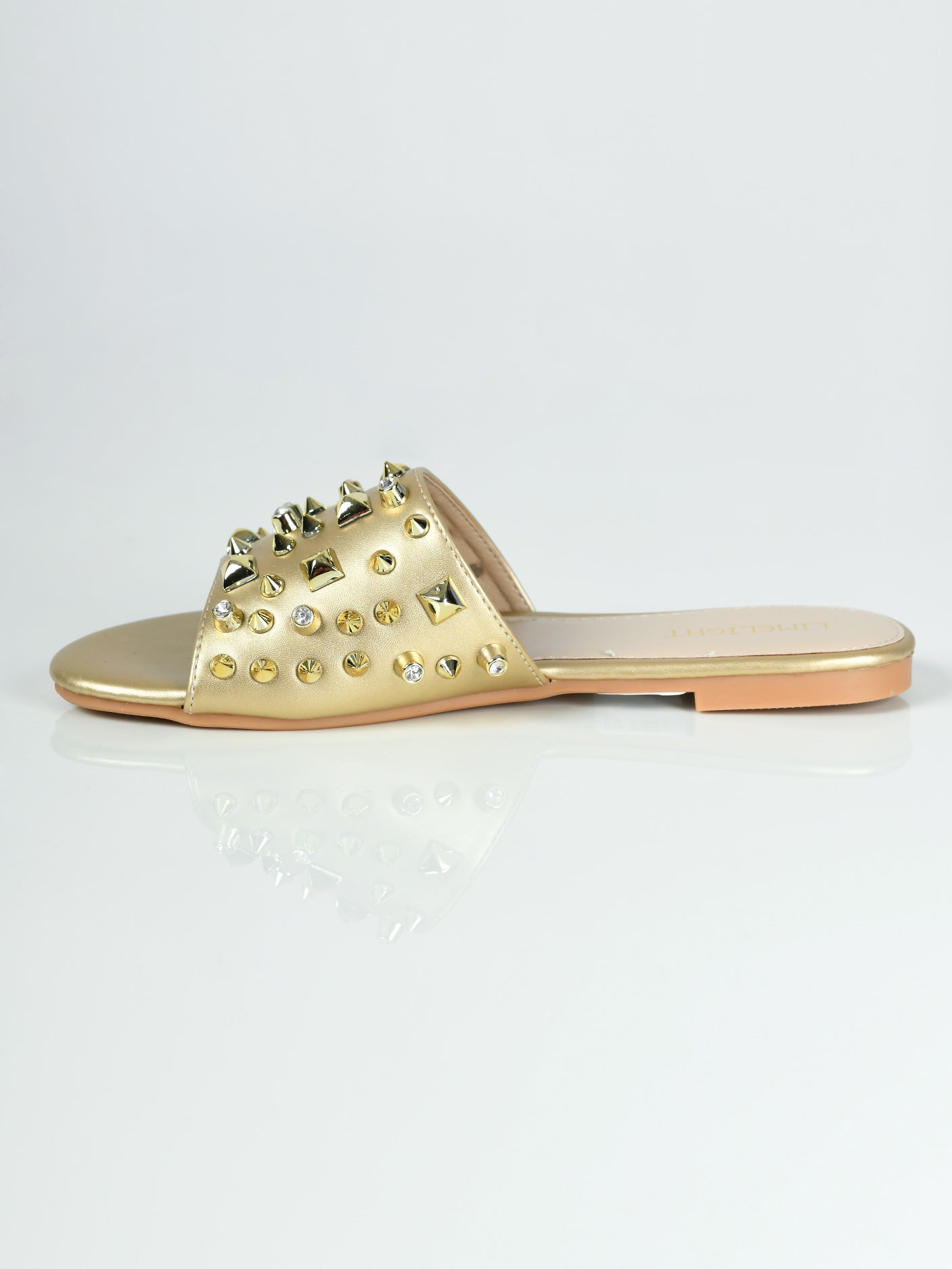 Limelight - Studded Slides - Golden