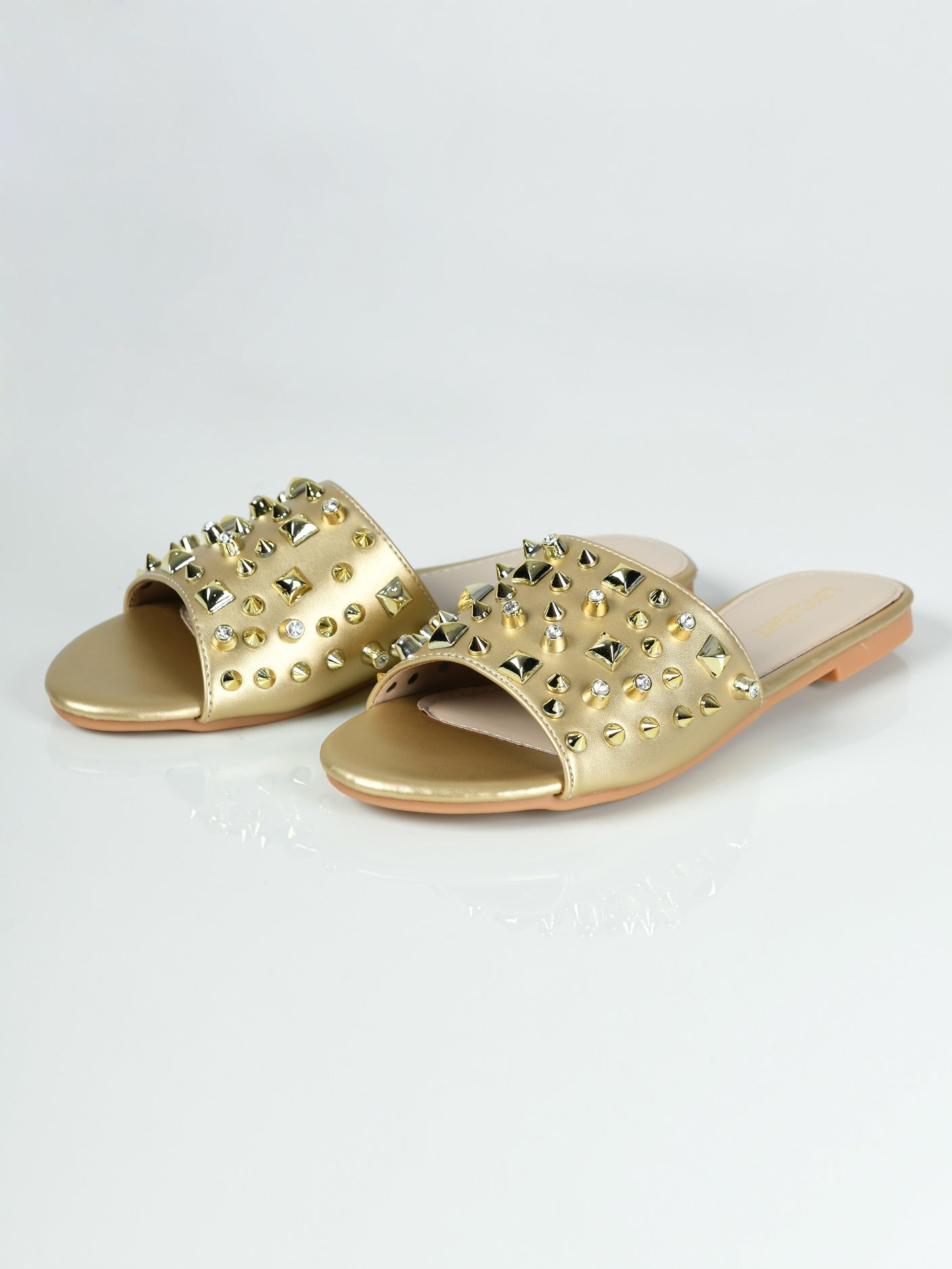 Limelight - Studded Slides - Golden