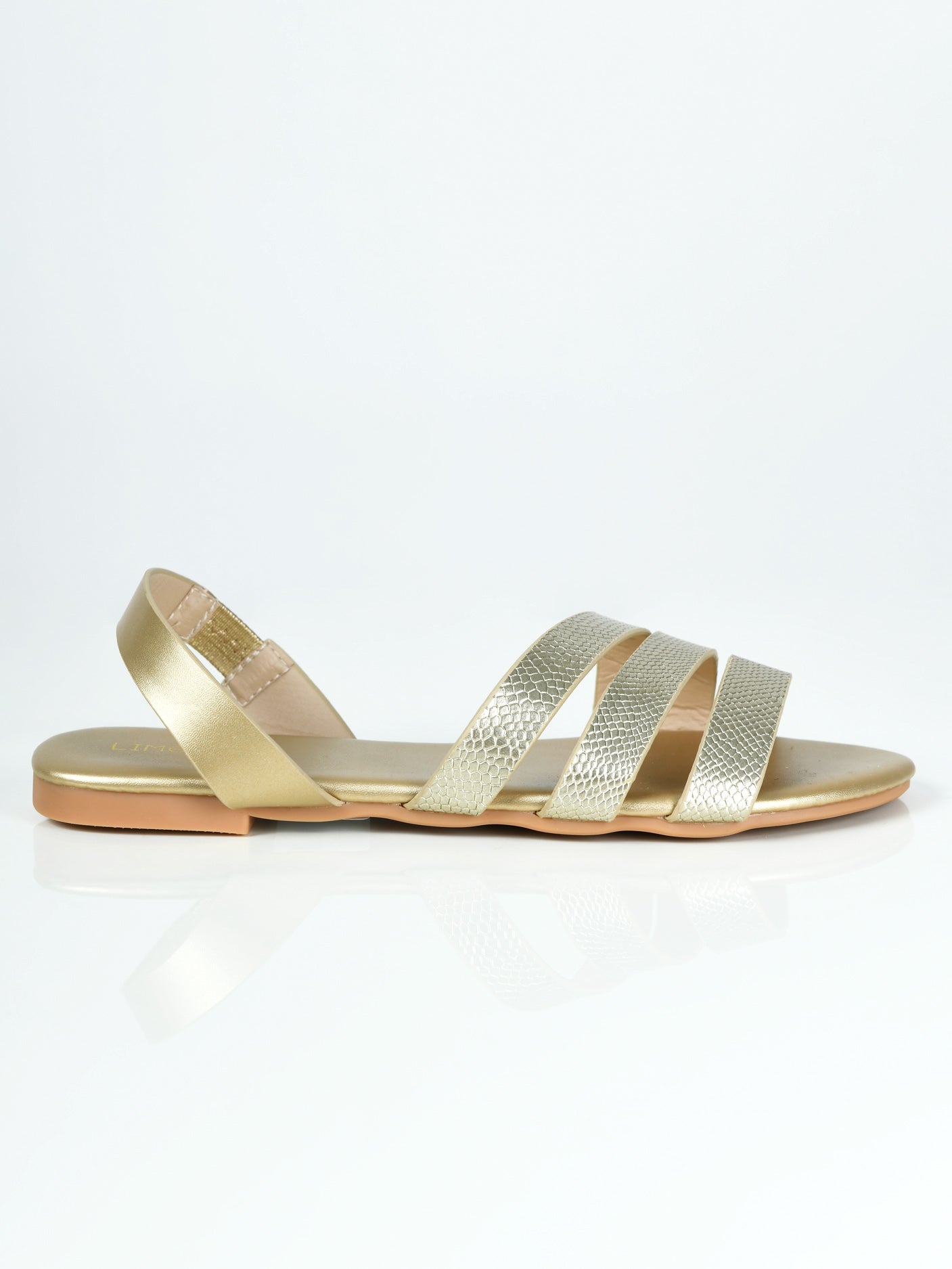 Limelight - Textured Sandals - Golden