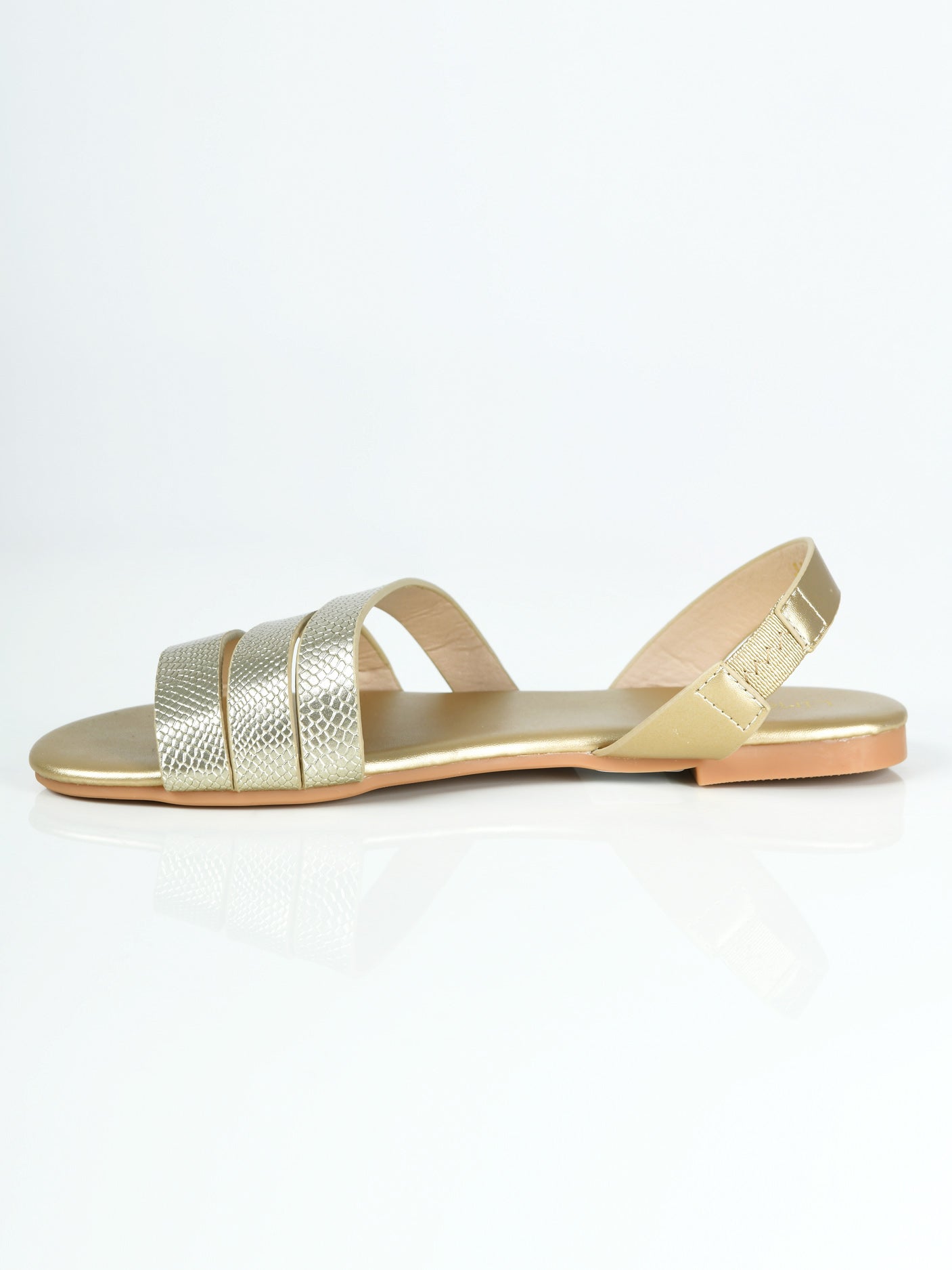 Limelight - Textured Sandals - Golden