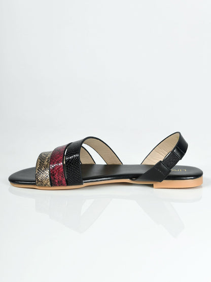 Limelight - Textured Sandals - Black