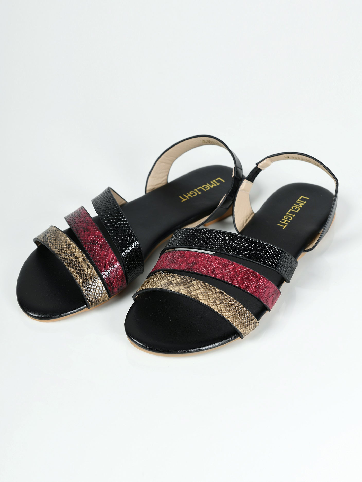 Limelight - Textured Sandals - Black