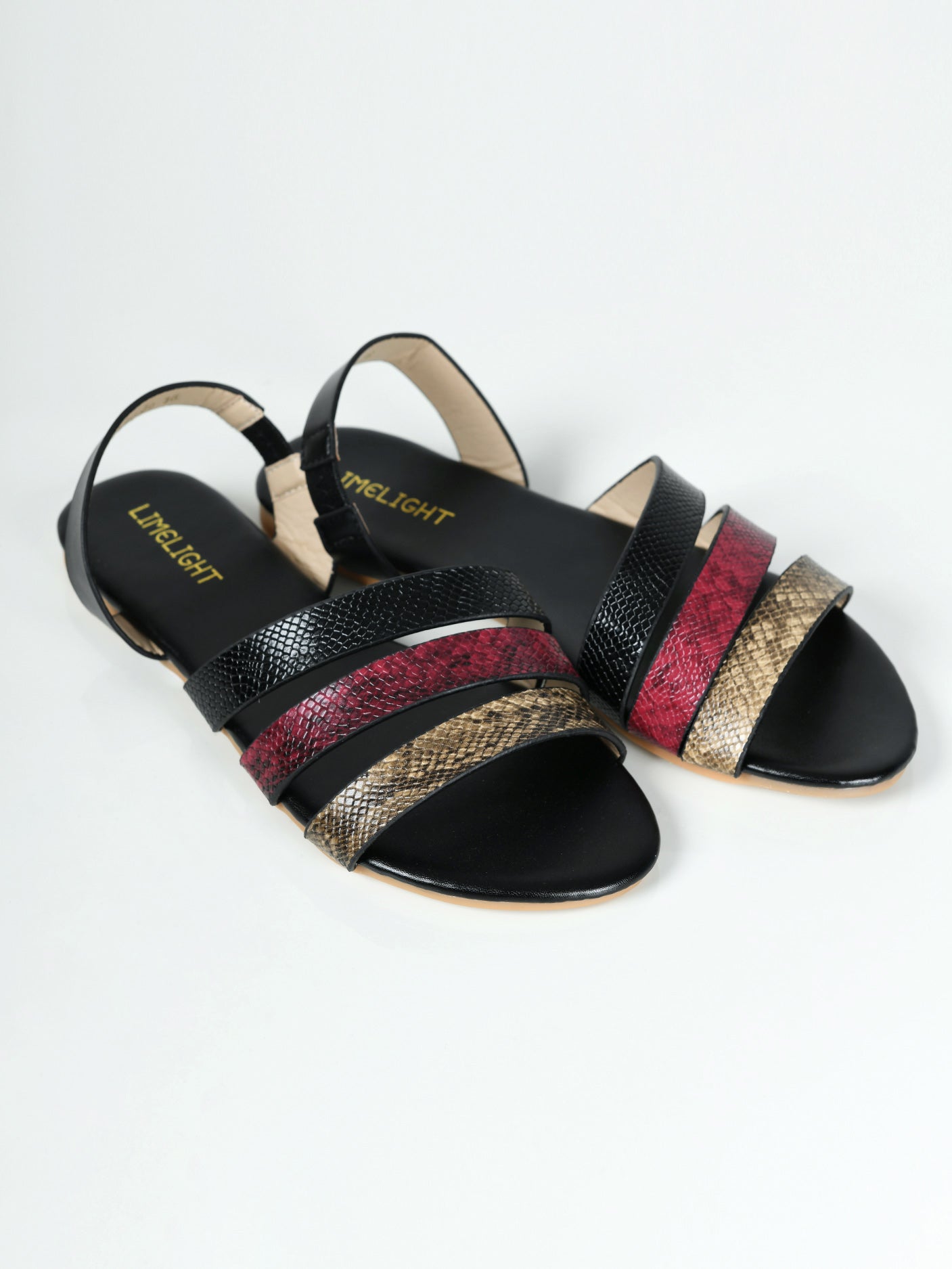 Limelight - Textured Sandals - Black