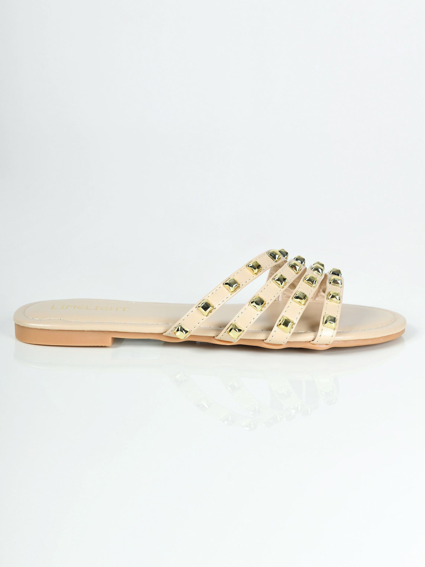 Limelight - Studded Flats - Beige