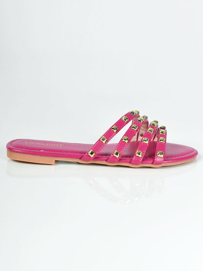 Limelight - Studded Flats - Dark Pink