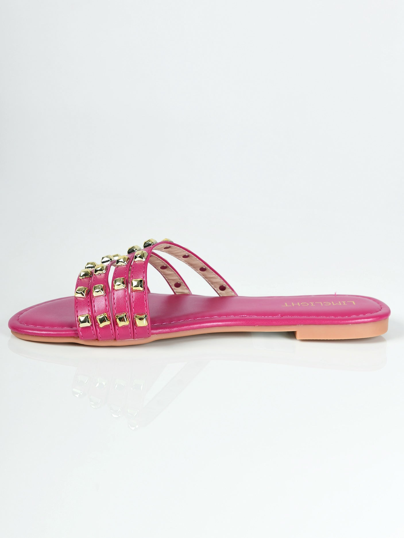 Limelight - Studded Flats - Dark Pink