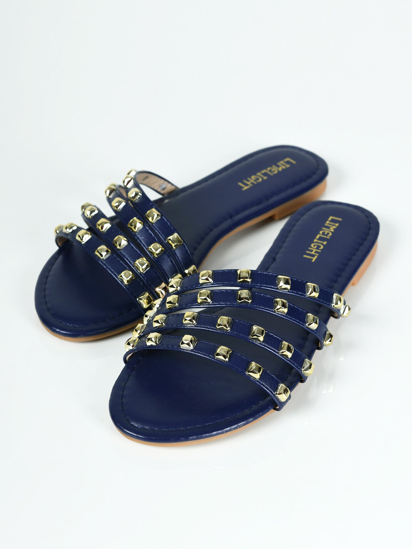 Limelight - Studded Flats - Blue