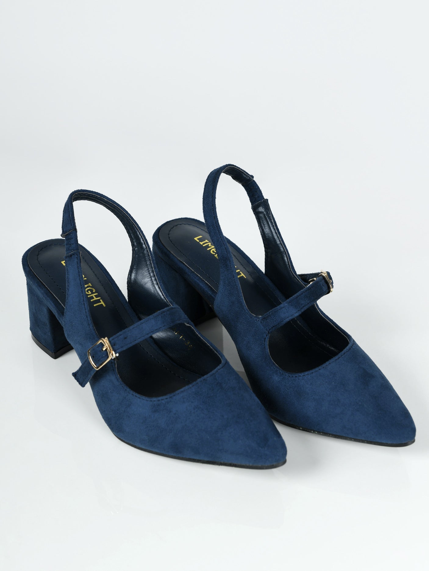 Limelight - Pointed Suede Heels -Blue