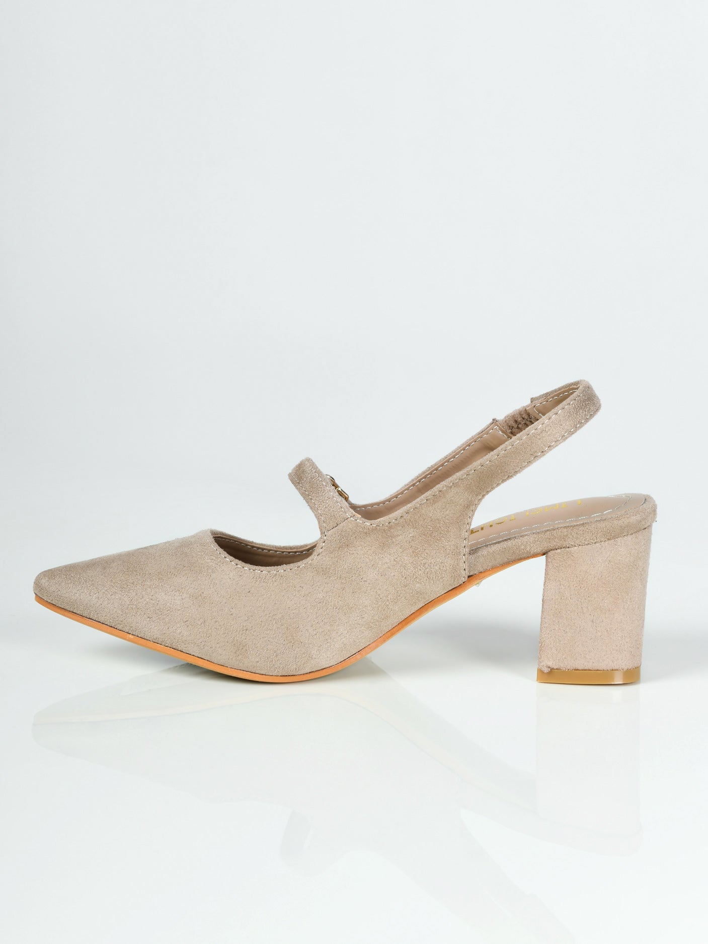 Limelight - Pointed Suede Heels - Dark Skin